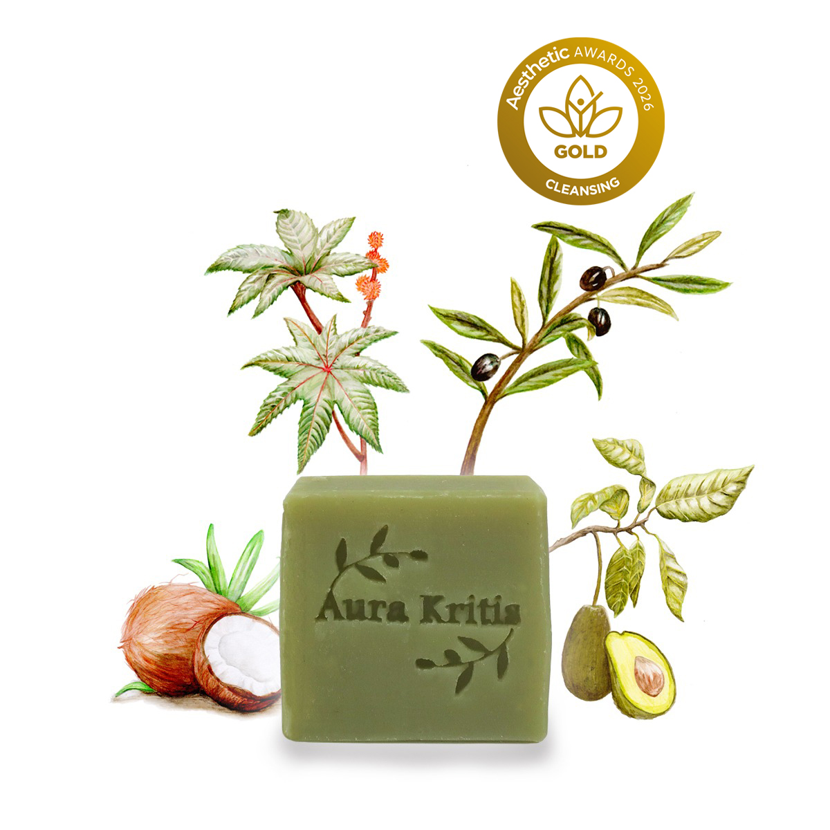 FACE NATURAL GREEN SOAP